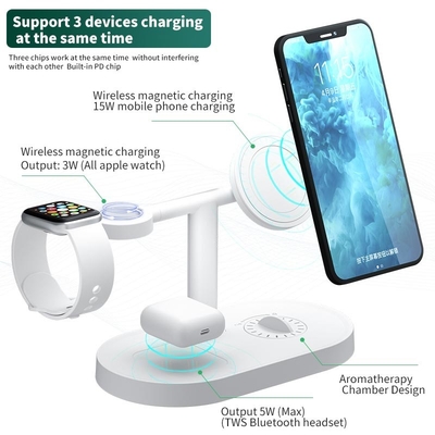 Portable Fast Wireless Charger Station Three In One Charging Stand