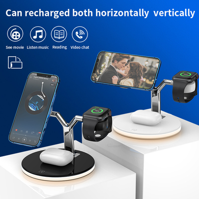 25W 4 In 1 Qi Wireless Charger Fast Charging For AirPods IWatch